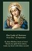 SEPTEMBER 15th: Our Lady of Sorrows Prayer Card ***BUYONEGETONEFREE***